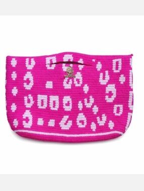 WAPA Handmade Pink Woven Clutch Bag | Boho Artisan Colombian Made Purse